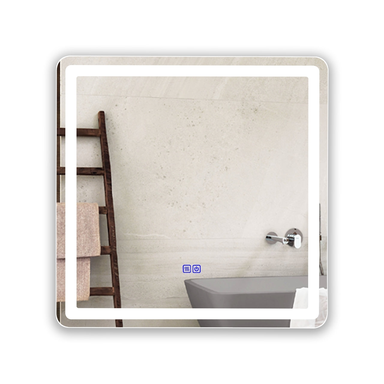 Miroir LED Chloe Speculo - installation salle de bain