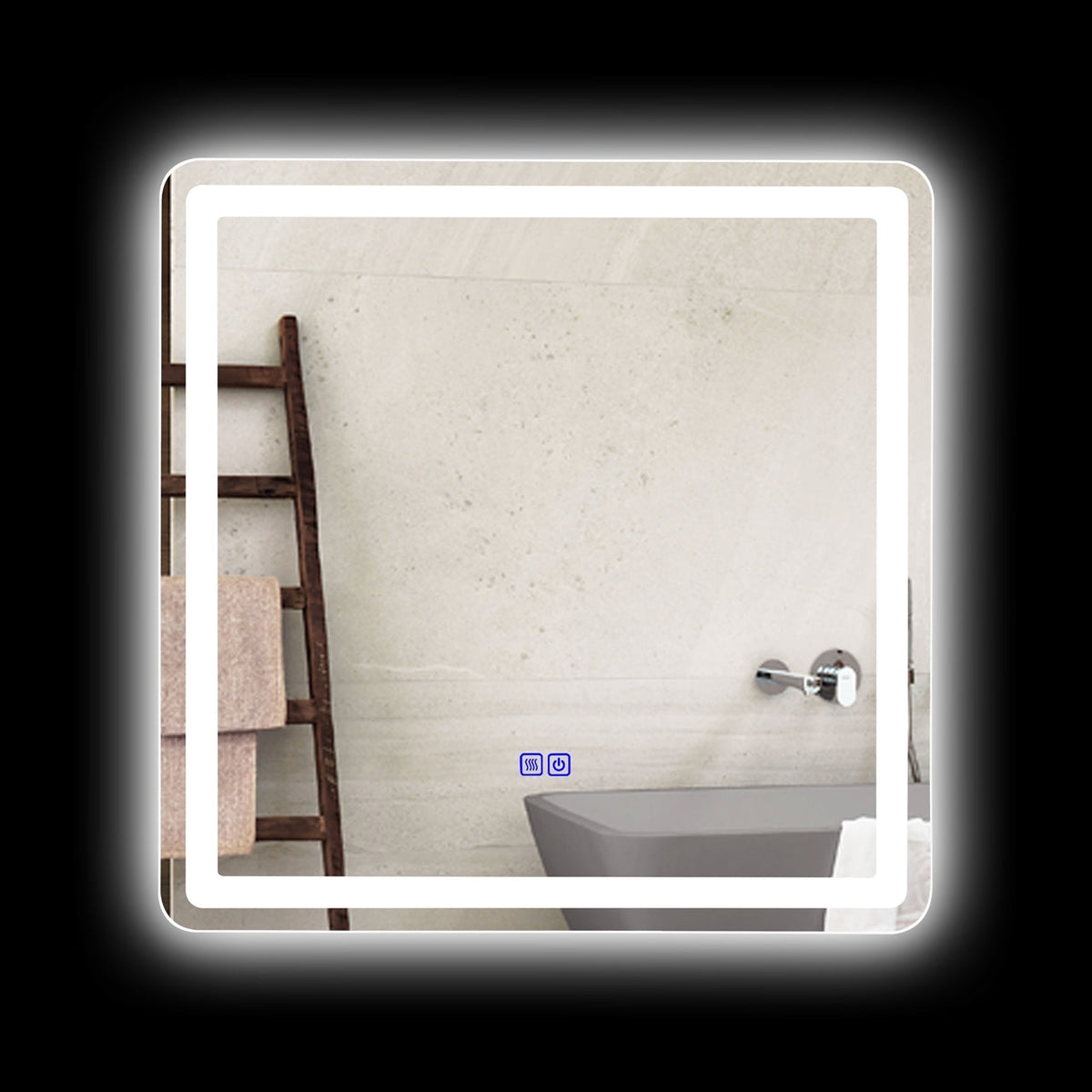Miroir LED Chloe Speculo - bouton tactile