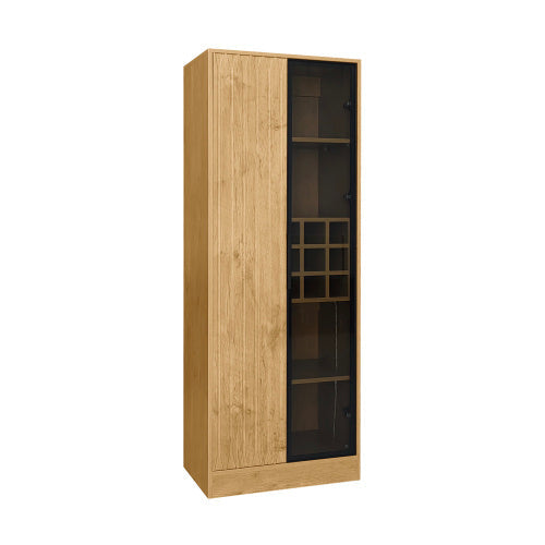 LuneluX_Home – Armoire de salle de bain avec portes en verre et éclairage LED