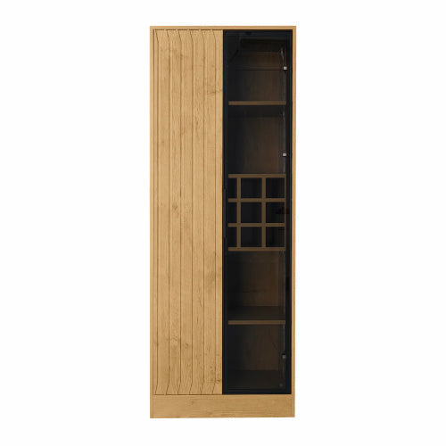 LuneluX_Home – Armoire de salle de bain avec portes en verre et éclairage LED