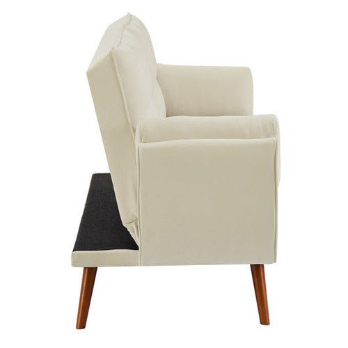 LuneluX – Chaise canapé en lin réglable (Beige)