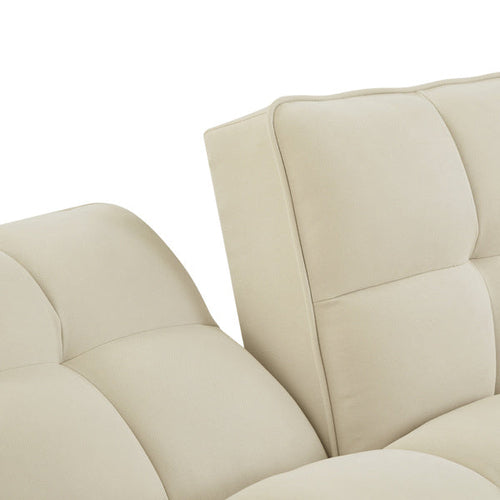 LuneluX – Chaise canapé en lin réglable (Beige)
