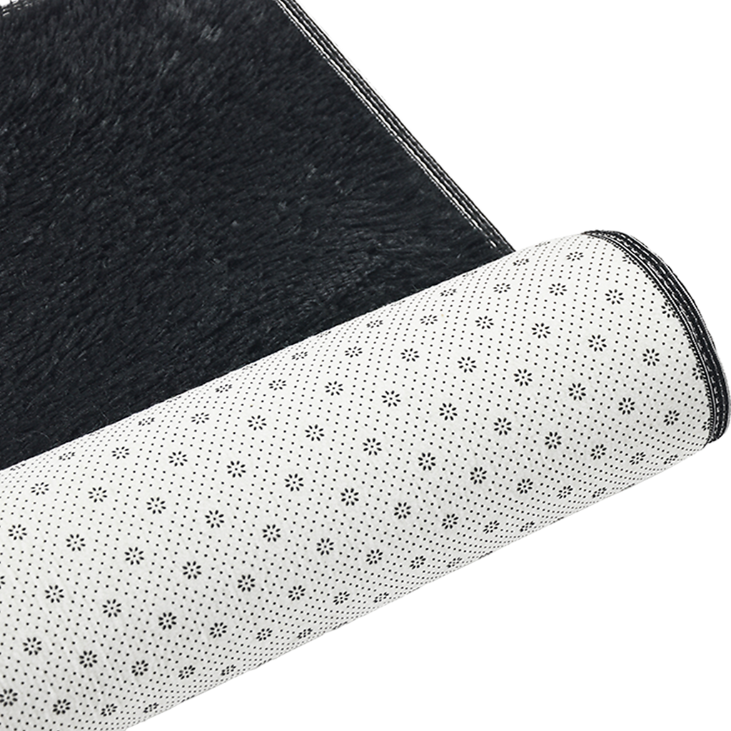 Tapis shaggy noir - dimensions
