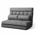 Canapé-lit lounge Artiss 2 places, pliable, tissu gris