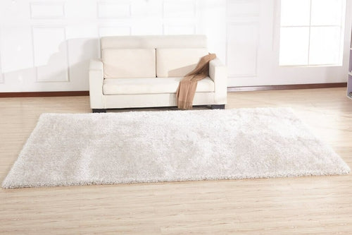 Tapis blanc moelleux Chubby