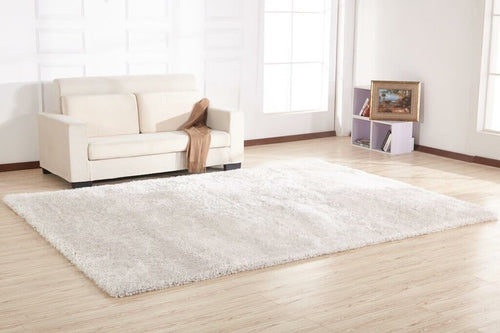 Tapis blanc moelleux Chubby