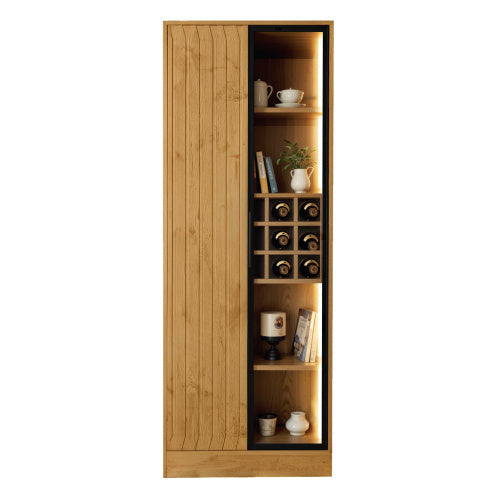 LuneluX_Home – Armoire de salle de bain avec portes en verre et éclairage LED