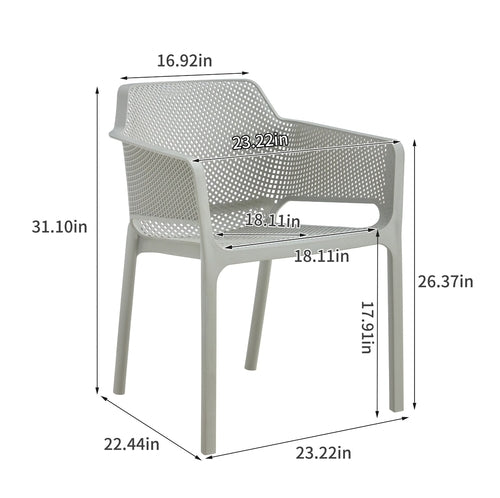 LuneluX_Home – Salon extérieur sectionnel 7 places avec table en verre