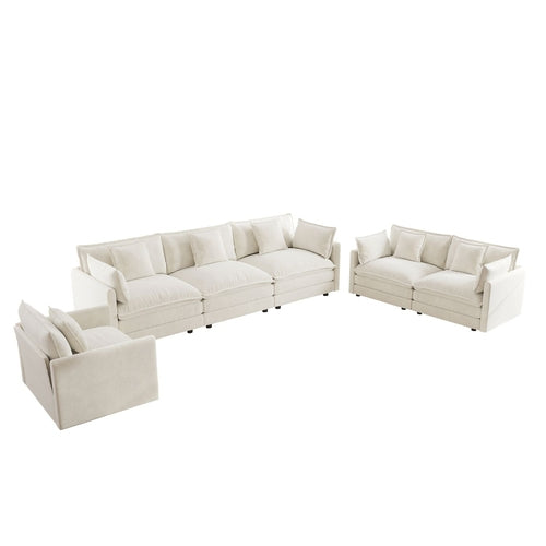 Canapé moderne 3 pièces, assise extra profonde, sectionnel