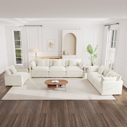 Canapé moderne 3 pièces, assise extra profonde, sectionnel