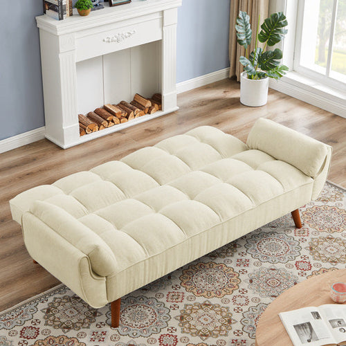 LuneluX – Chaise canapé en lin réglable (Beige)